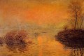Sunset on the Seine at Lavacourt Winter Effect Claude Monet